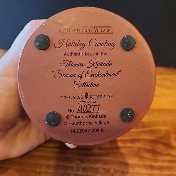 Hawthorne‎ Village Holiday Caroling Thomas Kinkade Season of Enchantment EUC - Picture 11 of 11